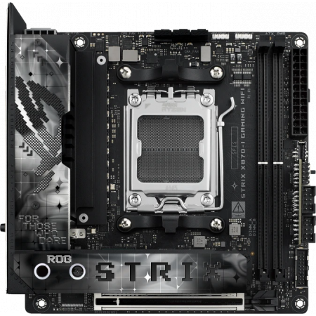 Материнская плата Asus ROG STRIX X870-I GAMING WIFI SocketAM5 AMD X870 2xDDR5 mini-ITX AC`97 8ch(7.1) 2.5Gg RAID+HDMI, фото 