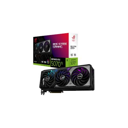 Видеокарта ASUS RTX5070Ti ROG STRIX OC 16GB GDDR7 256bit 3xDP 2xHDMI 3FAN RTL [ROG-STRIX-RTX5070TI-O16G-GAMING], фото 