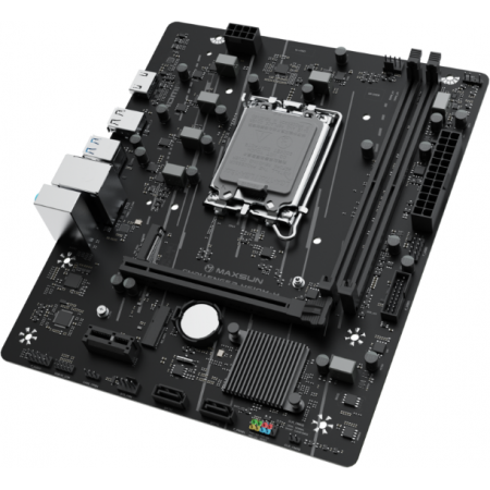 Материнская плата Maxsun MS-Challenger H610M-H WIFI H610, LGA1700, 2*DDR4, 1*PCIEx16, 1*PCIEx1, 1*M.2, 4*USB3.2Gen1, 6*USB2.0, 2*SATA3.0, 1G, HDMI, M-ATX, RTL, фото , изображение 4