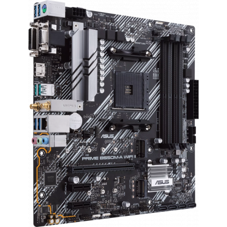 Материнская плата Asus PRIME B550M-A WIFI II Soc-AM4 AMD B550 4xDDR4 mATX AC`97 8ch(7.1) GbLAN RAID+VGA+DVI+HDMI, фото , изображение 2