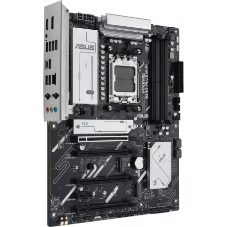 Материнская плата ASUS PRIME B840-PLUS WIFI, AM5, AMD B840, 4xDDR5, 4xSATA, 3xM.2, 1xPCI-E 4.0 x16, 1xPCI-E 3.0 x16, 2xPCI-E 3.0 x16, 1xPCI-E 3.0 x1, 1xDisplayPort, 1xHDMI, 1x 2.5Gb LAN, 8xUSB-A, 3x3.5 мм, 7.1, ATX, фото , изображение 2