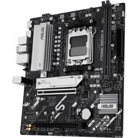 Материнская плата Asus PRIME B850M-K SocketAM5 AMD B850 2xDDR5 mATX AC`97 8ch(7.1) 2.5Gg RAID+HDMI+DP, фото , изображение 3