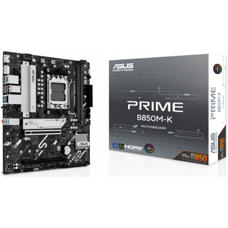 Материнская плата Asus PRIME B850M-K SocketAM5 AMD B850 2xDDR5 mATX AC`97 8ch(7.1) 2.5Gg RAID+HDMI+DP, фото , изображение 5