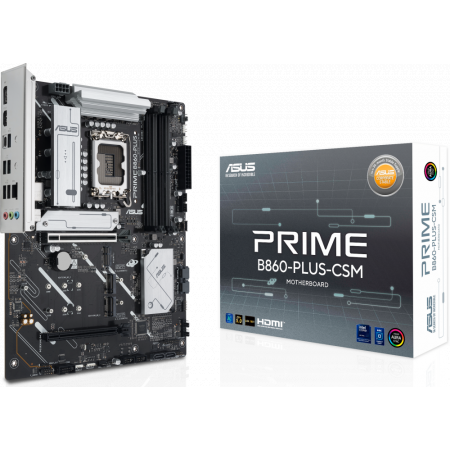 Материнская плата ASUS PRIME B860-PLUS-CSM, LGA 1851, Intel B860, 4xDDR5, 4xSATA, 3xM.2, 1xPCIe 5.0 x16, 1xPCIe 4.0 x16, 1xHDMI, 1xDP, 1x2.5Gb LAN, 2xUSB 2.0, 1xUSB 3.2 Gen 1, 2xUSB 3.2 Gen 2, 1xUSB-C 3.2 Gen 2x2, 3x3.5 мм, 7.1, ATX, фото , изображение 6