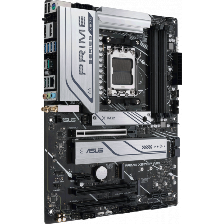 Материнская плата ASUS PRIME X670-P WIFI, AM5, AMD X670, 4xDDR5, 6xSATA, 3xM.2 PCIe 5.0 x4, 1xPCI-E 4.0 x16, 2xPCI-E 4.0 x4, 1xPCI-E x1, 1xHDMI, 1xDP, 1xUSB-C 3.2 Gen 2x2, 3xUSB 3.2 Gen 2, 4xUSB 3.2 Gen 1, 1x 2.5Gb LAN, 3x3.5 мм, 7.1, ATX, фото , изображение 2 Материнская плата ASUS PRIME X670-P WIFI, AM5, AMD X670, 4xDDR5, 6xSATA, 3xM.2 PCIe 5.0 x4, 1xPCI-E 4.0 x16, 2xPCI-E 4.0 x4, 1xPCI-E x1, 1xHDMI, 1xDP, 1xUSB-C 3.2 Gen 2x2, 3xUSB 3.2 Gen 2, 4xUSB 3.2 Gen 1, 1x 2.5Gb LAN, 3x3.5 мм, 7.1, ATX, фото , изображение 2