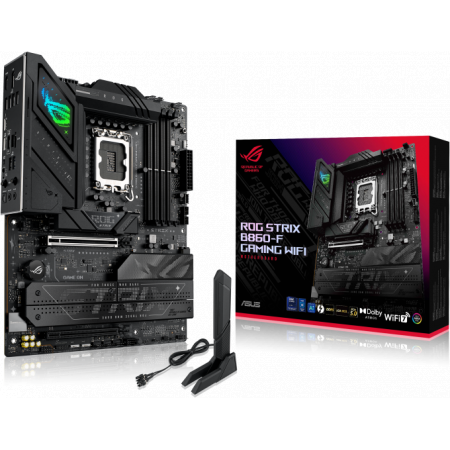 Материнская плата Asus ROG STRIX B860-F GAMING WIFI Soc-1851 Intel B860 4xDDR5 ATX AC`97 8ch(7.1) 2.5Gg RAID+HDMI, фото , изображение 7 Материнская плата Asus ROG STRIX B860-F GAMING WIFI Soc-1851 Intel B860 4xDDR5 ATX AC`97 8ch(7.1) 2.5Gg RAID+HDMI, фото , изображение 7