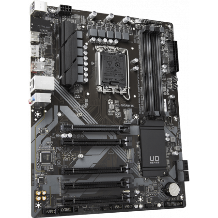 Материнская плата GIGABYTE B760 DS3H DDR4, LGA1700, B760, 4*DDR5, DP+HDMI,  4 SATA 6 Гб/с, M2, Audio, Gb LAN, USB 3.2, USB 2.0, Type-C, COM*1 port, ATX, фото , изображение 2