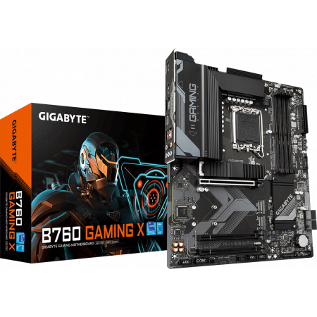 Материнская плата Gigabyte B760 GAMING X GEN5 Soc-1700 Intel B760 4xDDR5 ATX AC`97 8ch(7.1) 2.5Gg RAID+HDMI+DP, фото , изображение 5 Материнская плата Gigabyte B760 GAMING X GEN5 Soc-1700 Intel B760 4xDDR5 ATX AC`97 8ch(7.1) 2.5Gg RAID+HDMI+DP, фото , изображение 5