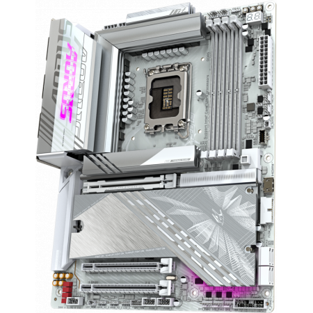 Материнская плата Gigabyte Z890 AORUS ELITE X ICE Soc-1851 Intel Z890 4xDDR5 ATX AC`97 8ch(7.1) 2.5Gg RAID, фото , изображение 3 Материнская плата Gigabyte Z890 AORUS ELITE X ICE Soc-1851 Intel Z890 4xDDR5 ATX AC`97 8ch(7.1) 2.5Gg RAID, фото , изображение 3