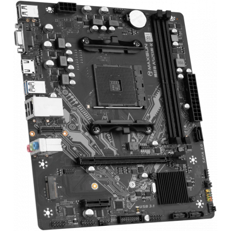 Материнская плата Maxsun MS-Challenger A520M-K WIFI B550, AM4, 2*DDR4, 1*PCIEx16, 1*PCIEx1, 2*M.2, 4*USB3.2Gen1, 6*USB2.0, 3*SATA3.0, 1G, VGA, HDMI, M-ATX, RTL, фото , изображение 4