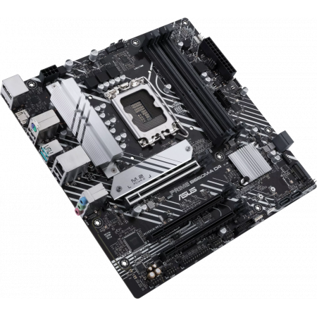 Материнская плата ASUS PRIME B660M-A D4-CSM, LGA 1700, Intel B660, 4xDDR4, 4xSATA, 2xM.2, 1xPCIe 4.0 x16, 1xPCIe 4.0 x4, 1xDP, 2xHDMI, 1x 1Gb LAN, 2xUSB-A 3.2 Gen 2, 4xUSB-A 2.0, 3x3.5 мм, 7.1, mATX, фото , изображение 3