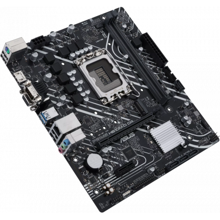 Материнская плата ASUS PRIME H610M-D D4, LGA 1700, Intel H610, 2xDDR4, 4xSATA, 1xM.2, 1xPCIe 4.0 x16, 1xPCI, 1xHDMI, 1xVGA, 1x 1Gb LAN, 2xUSB-A 2.0, 2xUSB-A 3.2 Gen 1, 3x3.5 мм, 7.1, mATX, фото , изображение 3