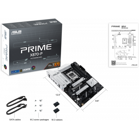 Материнская плата Asus PRIME X870-P SocketAM5 AMD X870 4xDDR5 ATX AC`97 8ch(7.1) 2.5Gg RAID+HDMI, фото , изображение 9 Материнская плата Asus PRIME X870-P SocketAM5 AMD X870 4xDDR5 ATX AC`97 8ch(7.1) 2.5Gg RAID+HDMI, фото , изображение 9