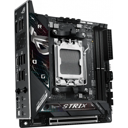 Материнская плата ASUS ROG STRIX B850-I GAMING WIFI, AM5, B650, 2*DDR5, 2*SATA, 2*M.2, 4*USB 3.2, 2*USB 2.0, Type-C, 2*PCIx16, HDMI, mITX; 90MB1K30-M0EAY0, фото , изображение 2