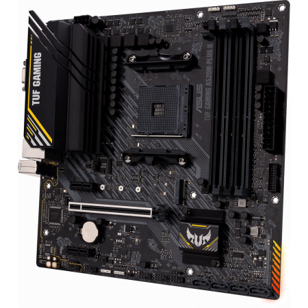 Материнская плата ASUS TUF GAMING A520M-PLUS II, AM4, AMD A520, 4xDDR4, 4xSATA, 1xM.2, 1xPCI-E 3.0 x16, 2xPCI-E x1, 1xHDMI, 1xDP, 1xVGA, 1x 1Gb LAN, 4xUSB 3.2 Gen 1, 2xUSB 2.0, 3x3.5 мм, 7.1, Micro-ATX, фото , изображение 3