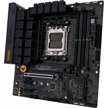 Материнская плата ASUS TUF GAMING B650M-E WIFI, AM5, AMD B650, 4xDDR5, 4xSATA, 2xM.2, 1xPCI-E 4.0 x16, 2xPCI-E x1, 2xDP, 1xHDMI, 1x 2.5Gb LAN, 1xUSB-A 3.2 Gen 2, 2xUSB-A 3.2 Gen 1, 4xUSB 2.0, 1xUSB-C 3.2 Gen 2, 3x3.5 мм, 7.1, Micro-ATX, фото , изображение 3 Материнская плата ASUS TUF GAMING B650M-E WIFI, AM5, AMD B650, 4xDDR5, 4xSATA, 2xM.2, 1xPCI-E 4.0 x16, 2xPCI-E x1, 2xDP, 1xHDMI, 1x 2.5Gb LAN, 1xUSB-A 3.2 Gen 2, 2xUSB-A 3.2 Gen 1, 4xUSB 2.0, 1xUSB-C 3.2 Gen 2, 3x3.5 мм, 7.1, Micro-ATX, фото , изображение 3
