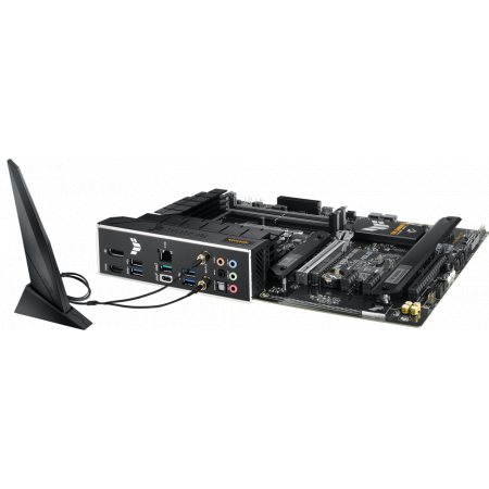 Материнская плата ASUS TUF GAMING B760-PLUS WIFI D4, LGA 1700, Intel B760, 4xDDR4, 4xSATA, 3xM.2, 1xPCI-E 5.0 x16, 1xPCI-E 3.0 x4, 1xUSB-A 3.2 Gen 2, 3xUSB-A 3.2 Gen 1, 1xUSB-C 3.2 Gen 2x2, 1x2.5Gb LAN, 5x3.5 мм, 7.1, Wi-Fi 6, Bluetooth 5.2, Standard-ATX, фото , изображение 6 Материнская плата ASUS TUF GAMING B760-PLUS WIFI D4, LGA 1700, Intel B760, 4xDDR4, 4xSATA, 3xM.2, 1xPCI-E 5.0 x16, 1xPCI-E 3.0 x4, 1xUSB-A 3.2 Gen 2, 3xUSB-A 3.2 Gen 1, 1xUSB-C 3.2 Gen 2x2, 1x2.5Gb LAN, 5x3.5 мм, 7.1, Wi-Fi 6, Bluetooth 5.2, Standard-ATX, фото , изображение 6