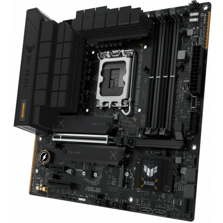 Материнская плата ASUS TUF GAMING B760M-PLUS WIFI II, LGA 1700, Intel B760, 4xDDR5, 4xSATA, 3xM.2, 1xPCI-E 5.0 x16, 1xPCI-E x4, 1xUSB-A 3.2 Gen 2, 2xUSB-A 3.2 Gen 1, 4xUSB 2.0, 1xUSB-C 3.2 Gen 2x2, 1x2.5Gb LAN, 5x3.5 мм, 7.1, Wi-Fi 6E, Bluetooth 5.3, Micr, фото , изображение 3