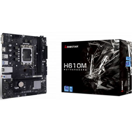 Материнская плата Biostar H610MHC 2.0 Soc-1700 Intel H610 2xDDR4 mATX AC`97 8ch(7.1) GbLAN RAID+VGA+HDMI, фото , изображение 4 Материнская плата Biostar H610MHC 2.0 Soc-1700 Intel H610 2xDDR4 mATX AC`97 8ch(7.1) GbLAN RAID+VGA+HDMI, фото , изображение 4