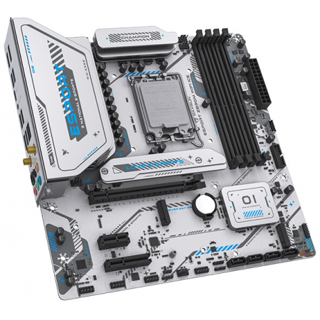 Материнская плата MAXSUN MS-eSport Z890M WIFI ICE, LGA1851, Z890, 4*DDR5, 4*SATA3, 3*M.2, USB 3.2, USB 2.0, Type-C, 1*PCIEx16, 1*PCIex4, 1*PCIex1, HDMI+DP, ATX, фото , изображение 4
