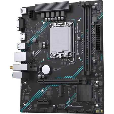 Материнская плата Maxsun H610M 666 WIFI6 D5, LGA 1700, Intel H610, 2xDDR5, 4xSATA, 1xM.2, 1xPCI-E 4.0 x16, 1xPCI-E x1, 1xHDMI, 1xDP, 1x 1Gb LAN, 3xUSB 2.0, 4xUSB 3.0, 5.1, mATX, фото , изображение 3 Материнская плата Maxsun H610M 666 WIFI6 D5, LGA 1700, Intel H610, 2xDDR5, 4xSATA, 1xM.2, 1xPCI-E 4.0 x16, 1xPCI-E x1, 1xHDMI, 1xDP, 1x 1Gb LAN, 3xUSB 2.0, 4xUSB 3.0, 5.1, mATX, фото , изображение 3