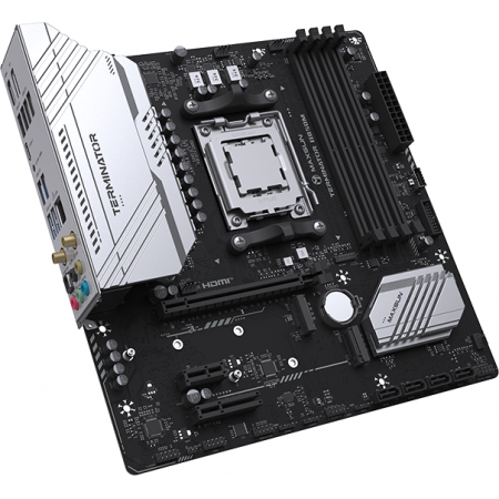 Материнская плата MAXSUN MS-Terminator B850M WIFI, AM5, B850, 4*DDR5, 4*SATA 3.0, 2*M.2, USB 3.2, USB 2.0, Type-C, 1*PCIE 16, 1*PCIE 4, 1*PCIE 1, HDMI+DP, mATX, фото , изображение 2