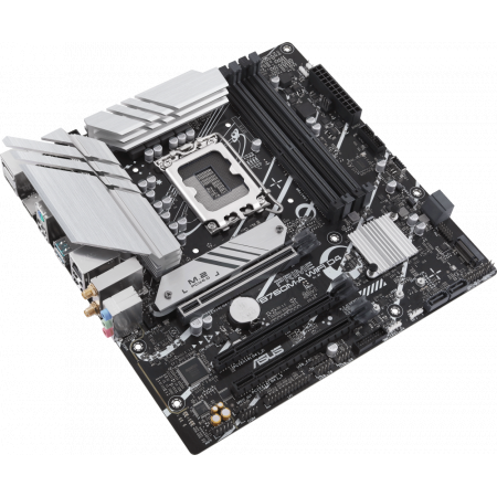 Материнская плата Asus PRIME B760M-A WIFI D4 Soc-1700 Intel B760 4xDDR4 mATX AC`97 8ch(7.1) GbLAN RAID+HDMI+DP, фото , изображение 2