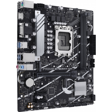 Материнская плата Asus PRIME B760M-K D4 Soc-1700 Intel B760 2xDDR4 mATX AC`97 8ch(7.1) GbLAN RAID+VGA+HDMI, фото , изображение 2 Материнская плата Asus PRIME B760M-K D4 Soc-1700 Intel B760 2xDDR4 mATX AC`97 8ch(7.1) GbLAN RAID+VGA+HDMI, фото , изображение 2