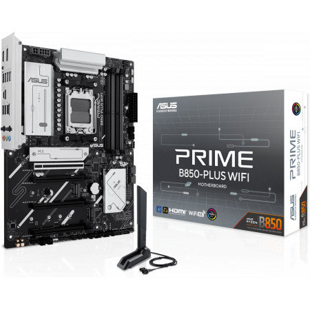 Материнская плата Asus PRIME B850-PLUS WIFI SocketAM5 AMD B850 4xDDR5 ATX AC`97 8ch(7.1) 2.5Gg RAID+HDMI+DP, фото , изображение 5