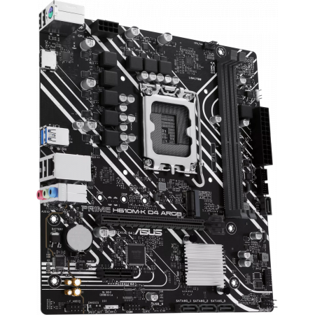Материнская плата ASUS PRIME H610M-K D4 ARGB, LGA 1700, Intel H610, 2xDDR4, 4xSATA, 1xM.2, 1xPCIe 4.0 x16, 1xHDMI, 1x1Gb LAN, 2xUSB 5Gbps, 4xUSB 2.0, 7.1, mATX, фото , изображение 2 Материнская плата ASUS PRIME H610M-K D4 ARGB, LGA 1700, Intel H610, 2xDDR4, 4xSATA, 1xM.2, 1xPCIe 4.0 x16, 1xHDMI, 1x1Gb LAN, 2xUSB 5Gbps, 4xUSB 2.0, 7.1, mATX, фото , изображение 2