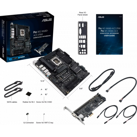 Материнская плата ASUS PRO WS W680-ACE IPMI LGA1700 ATX 4xDDR5 4xPCIEx16 PCIEx1 3xM.2 USB-C DP HDMI VGA 2x2.5GLAN, фото , изображение 7