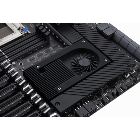 Материнская плата ASUS Pro WS WRX80E-SAGE SE WIFI, sWRX8, AMD WRX80, 8xDDR4, 8xSATA, 3xM.2, 7xPCI-E 4.0 x16, 2x 10Gb LAN, 8xUSB-A 3.2 Gen 2, 5x3.5 мм, 7.1, E-ATX, фото , изображение 14