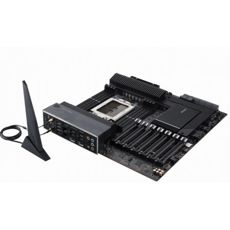 Материнская плата ASUS Pro WS WRX80E-SAGE SE WIFI, sWRX8, AMD WRX80, 8xDDR4, 8xSATA, 3xM.2, 7xPCI-E 4.0 x16, 2x 10Gb LAN, 8xUSB-A 3.2 Gen 2, 5x3.5 мм, 7.1, E-ATX, фото , изображение 10