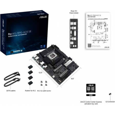 Материнская плата ASUS PRO WS Z890-ACE SE LGA1851 ATX 4хDDR5 3xPCIEx16 4xM.2 Thunderbolt USB-C HDMI 2.5GLAN 10GLAN, фото , изображение 5