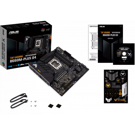 Материнская плата Asus TUF GAMING B660M-PLUS D4 Soc-1700 Intel B660 4xDDR4 mATX AC`97 8ch(7.1) 2.5Gg RAID+HDMI+DP, фото , изображение 6 Материнская плата Asus TUF GAMING B660M-PLUS D4 Soc-1700 Intel B660 4xDDR4 mATX AC`97 8ch(7.1) 2.5Gg RAID+HDMI+DP, фото , изображение 6