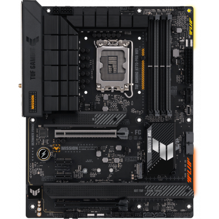 Материнская плата Asus TUF GAMING H770-PRO WIFI Soc-1700 Intel H770 4xDDR5 ATX AC`97 8ch(7.1) 2.5Gg RAID+HDMI+DP, фото , изображение 2 Материнская плата Asus TUF GAMING H770-PRO WIFI Soc-1700 Intel H770 4xDDR5 ATX AC`97 8ch(7.1) 2.5Gg RAID+HDMI+DP, фото , изображение 2