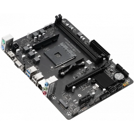 Материнская плата Maxsun MS-Challenger B450M AM4, B450, 2xDDR4, 1xPCI-E 16X1xPCI-E 1X1xM.2, Front2xUSB3.0, 2xUSB2.0, Rear2xUSB2.0, 2xUSB3.0, 4xSATA3.0, 1GLan, HDMI+VGA, mATX, RTL, фото , изображение 2