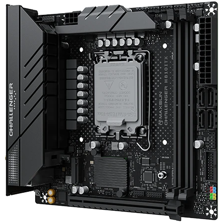 Материнская плата MAXSUN MS-Challenger H810ITX WIFI, B810, LGA1851,  2*DDR5, 2*SATA3, 2*M.2, USB 3.2, USB 2.0, 1*PCIEx16, HDMI+DP, ITX, фото , изображение 3 Материнская плата MAXSUN MS-Challenger H810ITX WIFI, B810, LGA1851,  2*DDR5, 2*SATA3, 2*M.2, USB 3.2, USB 2.0, 1*PCIEx16, HDMI+DP, ITX, фото , изображение 3