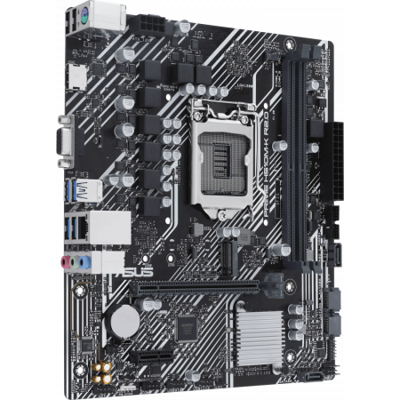 Материнская плата Asus PRIME H510M-K R2.0 Soc-1200 Intel H470 2xDDR4 mATX AC`97 8ch(7.1) GbLAN+VGA+HDMI, фото , изображение 2