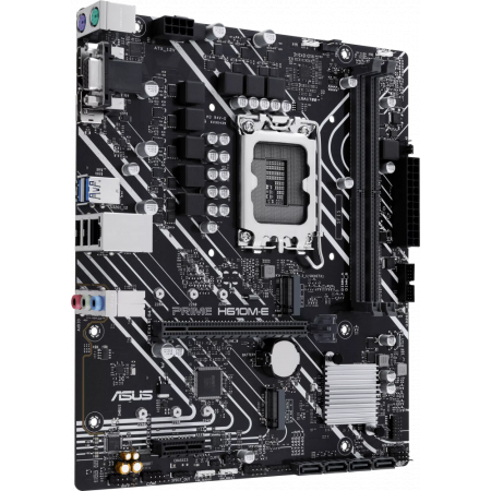 Материнская плата ASUS PRIME H610M-E-CSM, LGA1700, H610, 2*DDR5, DP+VGA + HDMI, SATA3, Audio, Gb LAN, USB 3.2, USB 2.0, COM*1 header (w/o cable), mATX ; 90MB1G10-M0EAYC, фото , изображение 2 Материнская плата ASUS PRIME H610M-E-CSM, LGA1700, H610, 2*DDR5, DP+VGA + HDMI, SATA3, Audio, Gb LAN, USB 3.2, USB 2.0, COM*1 header (w/o cable), mATX ; 90MB1G10-M0EAYC, фото , изображение 2