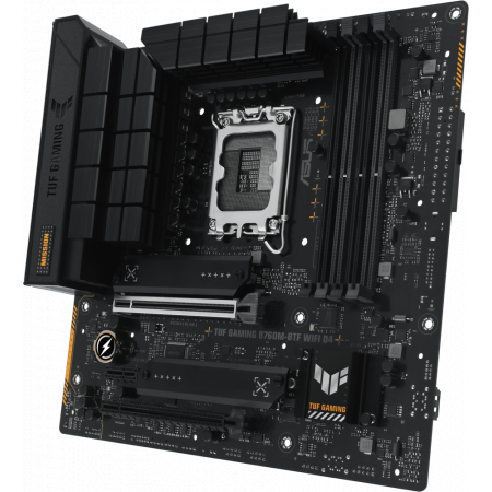 Материнская плата ASUS TUF GAMING B760M-BTF WIFI D4 LGA1700 128 Гб, 4*DDR4, DP, HDMI  microATX, фото , изображение 3