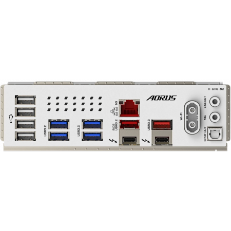 Материнская плата GIGABYTE Z890 AORUS PRO ICE, LGA 1851, Intel Z890, 4xDDR5, 4xSATA, 5xM.2, 1xPCI-E 5.0 x16, 1xPCI-E 4.0 x4, 1xPCI-E 4.0 x1, 2xUSB-C (Thunderbolt 4), 1x 5Gb LAN, 4xUSB-A 3.2 Gen 1, 2xUSB-A 3.2 Gen 2, 4xUSB-A 2.0, 2x3.5 мм, 7.1, ATX, фото , изображение 4