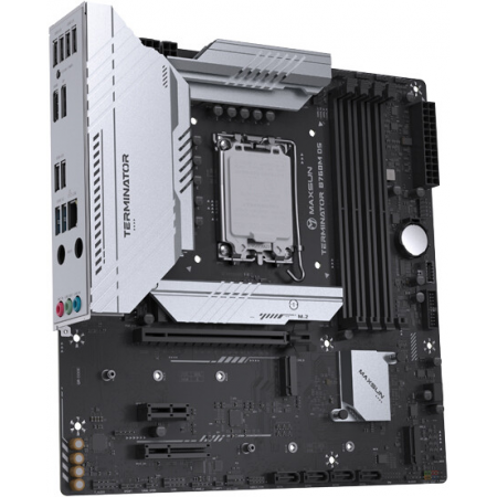Материнская плата Maxsun MS-Terminator B760M D5 (Socket 1700, mATX, 4*DDR5, HDMI+DP, 4*SATA3, 3*M.2, 1xPCI-E x16 /1xPCI-E x4, 6*USB 2.0,  2*USB 3.2 Gen1, LAN 1*2.5G, RTL), фото , изображение 2