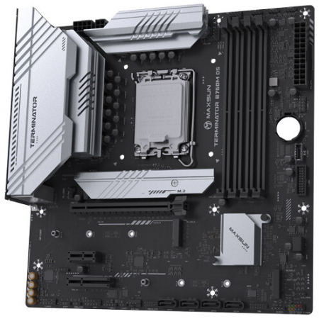 Материнская плата Maxsun MS-Terminator B760M D5 (Socket 1700, mATX, 4*DDR5, HDMI+DP, 4*SATA3, 3*M.2, 1xPCI-E x16 /1xPCI-E x4, 6*USB 2.0,  2*USB 3.2 Gen1, LAN 1*2.5G, RTL), фото , изображение 4