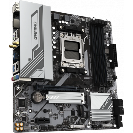 Материнская плата Gigabyte B650M GAMING PLUS WF SocketAM5 AMD B650 4xDDR5 mATX AC`97 8ch(7.1) 2.5Gg RAID+HDMI+DP, фото , изображение 2 Материнская плата Gigabyte B650M GAMING PLUS WF SocketAM5 AMD B650 4xDDR5 mATX AC`97 8ch(7.1) 2.5Gg RAID+HDMI+DP, фото , изображение 2
