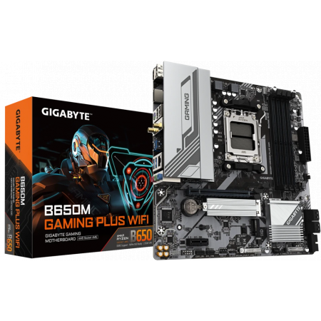 Материнская плата Gigabyte B650M GAMING PLUS WF SocketAM5 AMD B650 4xDDR5 mATX AC`97 8ch(7.1) 2.5Gg RAID+HDMI+DP, фото , изображение 5 Материнская плата Gigabyte B650M GAMING PLUS WF SocketAM5 AMD B650 4xDDR5 mATX AC`97 8ch(7.1) 2.5Gg RAID+HDMI+DP, фото , изображение 5