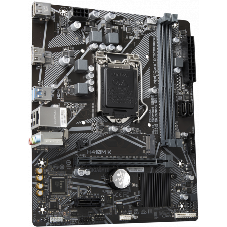 Материнская плата Gigabyte H410M K 2.0,  LGA 1200, Intel H470, 2xDDR4, 4xSATA RTL, фото , изображение 2