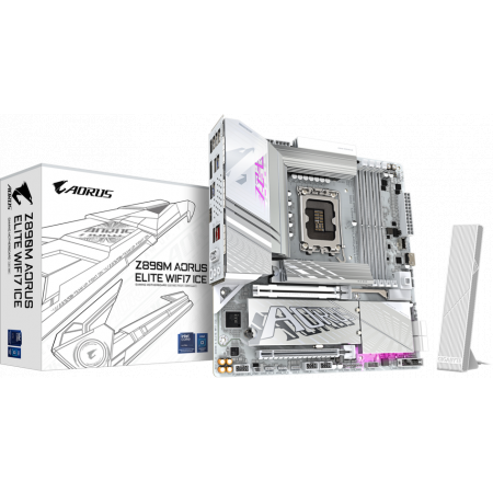 Материнская плата Gigabyte Z890M AORUS ELITE WF7 ICE, RTL, фото , изображение 5