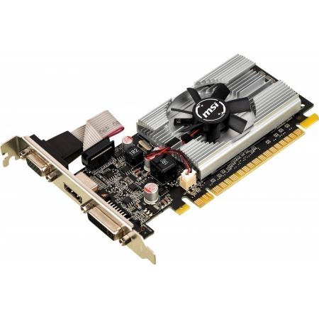 Видеокарта MSI PCI-E N210-1GD3/LP NVIDIA GeForce 210 1024Mb 64 DDR3 460/800 DVIx1/CRTx1 Ret, фото , изображение 2