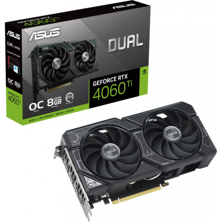 Видеокарта Asus DUAL-RTX4060TI-O8G-EVO NVIDIA GeForce RTX 4060TI 8Gb PCI-E 4.0 128bit GDDR6 2565/18000 HDMIx1 DPx3 HDCP Ret, фото , изображение 11 Видеокарта Asus DUAL-RTX4060TI-O8G-EVO NVIDIA GeForce RTX 4060TI 8Gb PCI-E 4.0 128bit GDDR6 2565/18000 HDMIx1 DPx3 HDCP Ret, фото , изображение 11